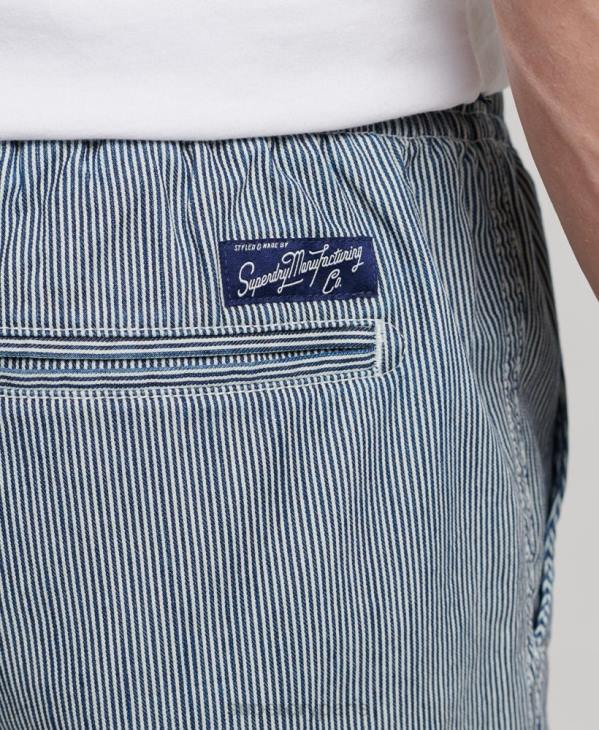 Superdry Hommes short surteint D64Z259 vêtements bleu clair