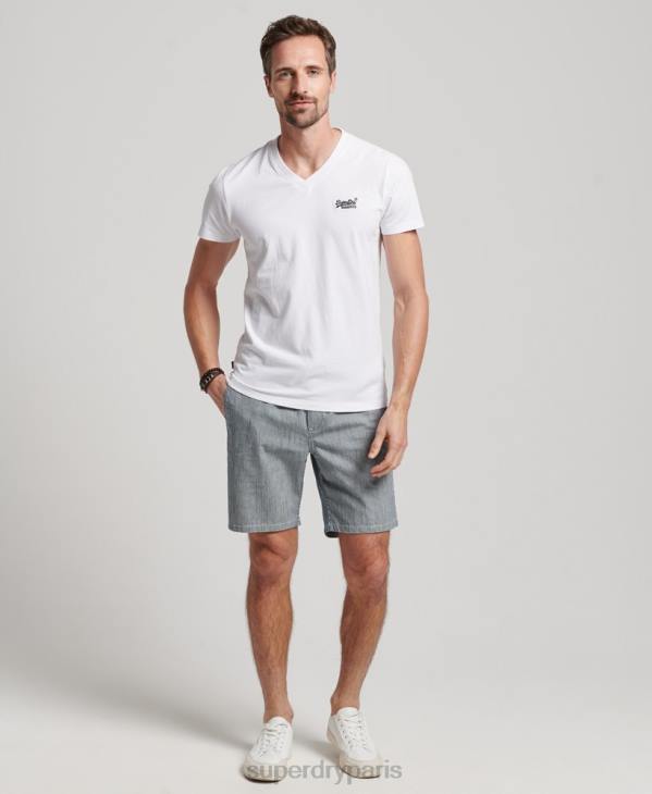 Superdry Hommes short surteint D64Z259 vêtements bleu clair