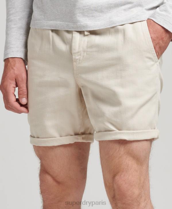 Superdry Hommes short surteint vintage D64Z264 vêtements crème