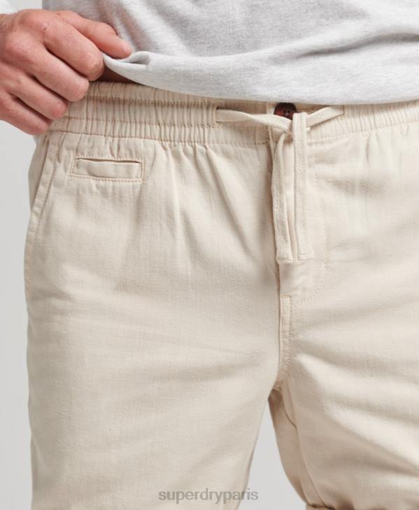 Superdry Hommes short surteint vintage D64Z264 vêtements crème