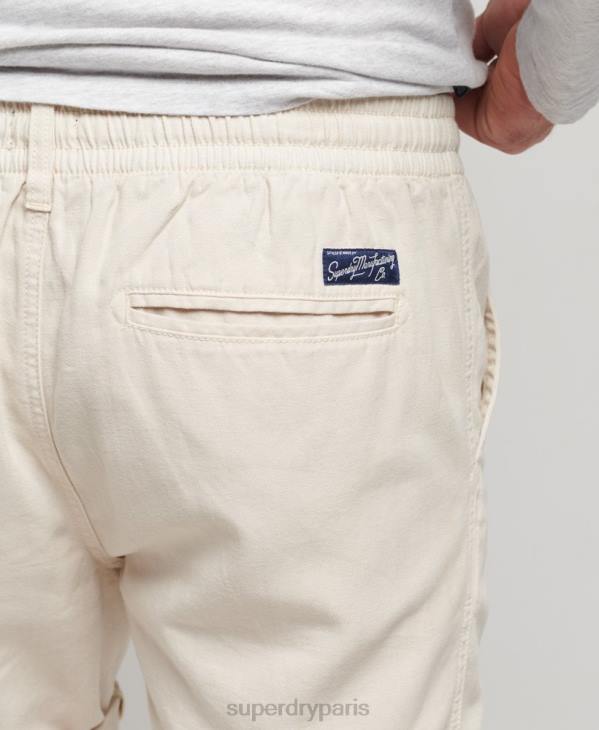 Superdry Hommes short surteint vintage D64Z264 vêtements crème