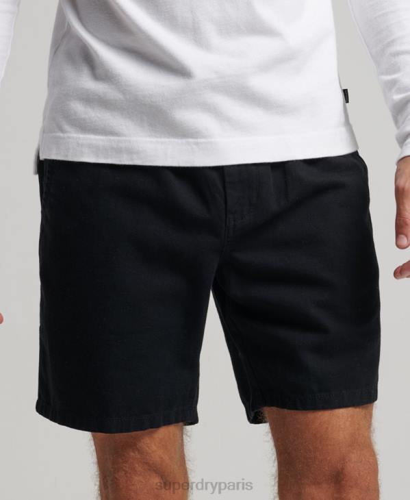 Superdry Hommes short surteint vintage D64Z322 vêtements noir