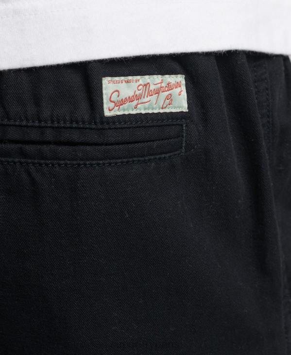 Superdry Hommes short surteint vintage D64Z322 vêtements noir