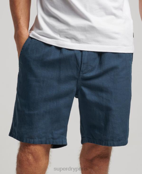 Superdry Hommes short surteint vintage D64Z33 vêtements bleu