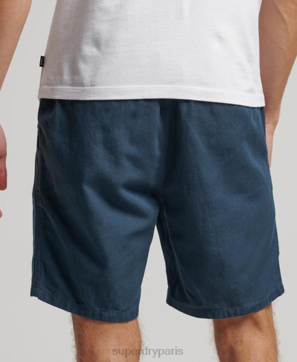 Superdry Hommes short surteint vintage D64Z33 vêtements bleu