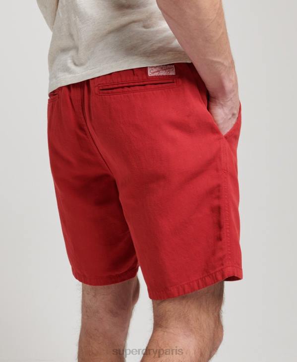 Superdry Hommes short surteint vintage D64Z55 vêtements rouge