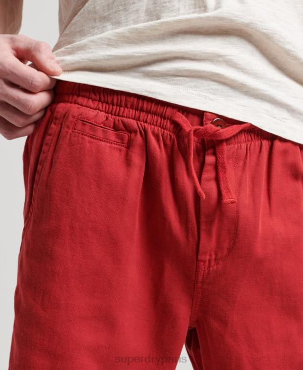 Superdry Hommes short surteint vintage D64Z55 vêtements rouge