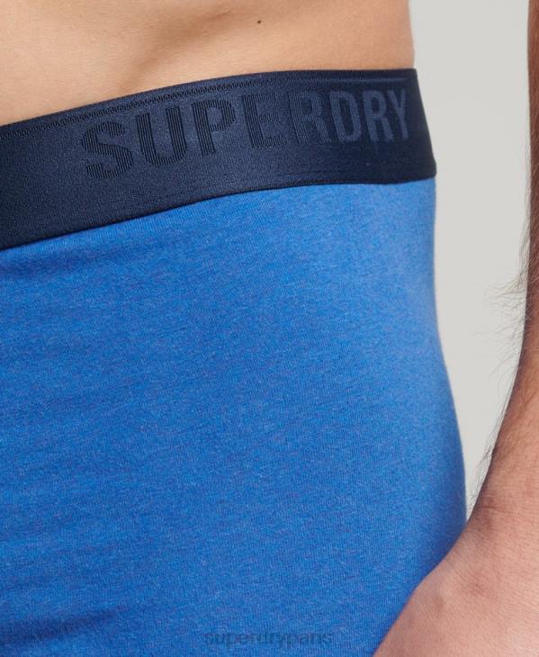 Superdry Hommes boxer coton bio multi triple pack D64Z1598 vêtements bleu