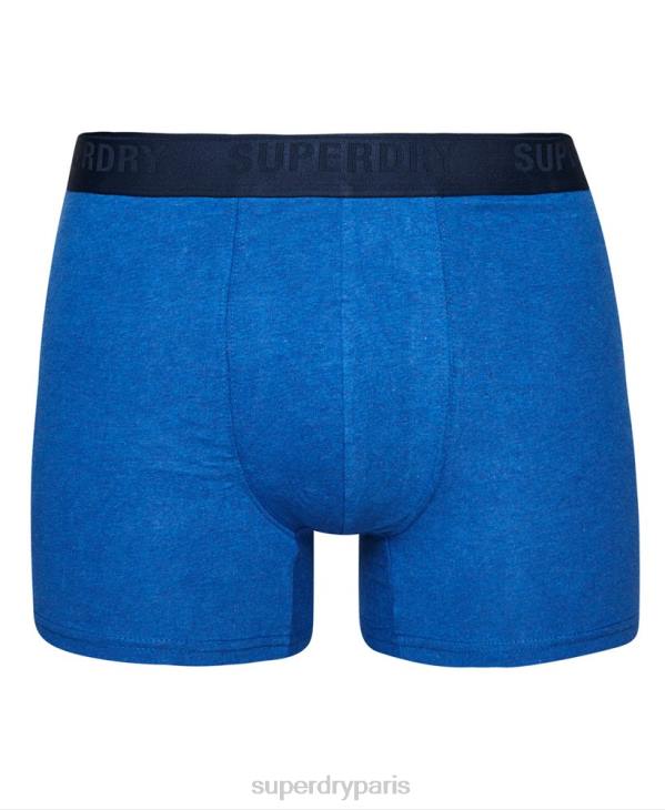 Superdry Hommes boxer coton bio multi triple pack D64Z1598 vêtements bleu
