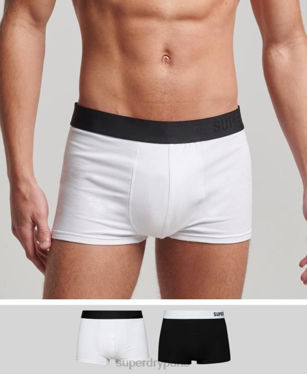 Superdry Hommes boxer en coton bio offset double pack D64Z1776 vêtements noir