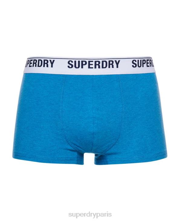 Superdry Hommes lot de 1 boxer en coton bio D64Z1877 vêtements bleu