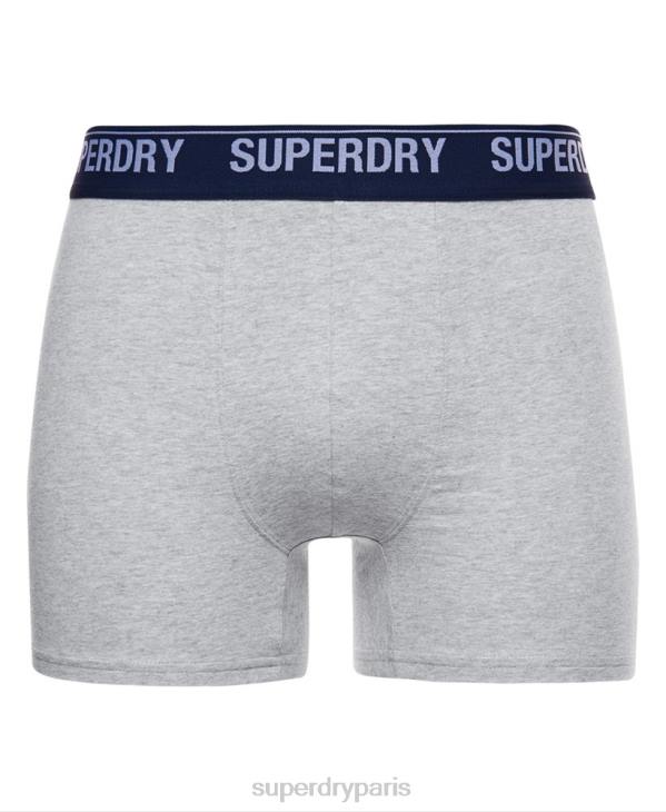 Superdry Hommes lot de deux boxers en coton bio D64Z1749 vêtements jaune