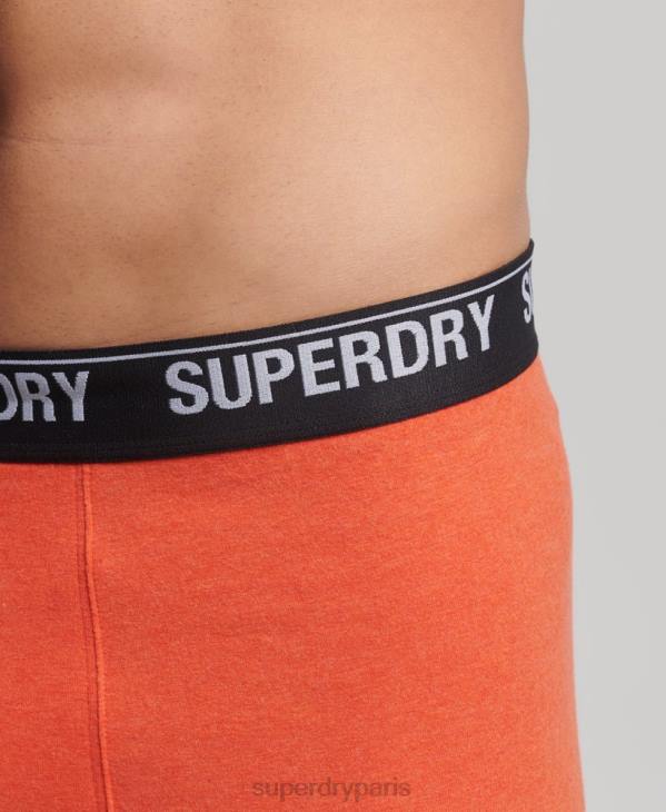 Superdry Hommes lot de trois boxers en coton bio D64Z1605 vêtements multi