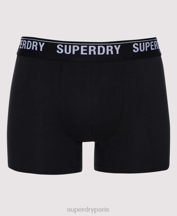 Superdry Hommes lot de trois boxers en coton bio D64Z1605 vêtements multi