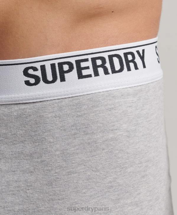 Superdry Hommes lot de trois boxers en coton bio D64Z1618 vêtements orange