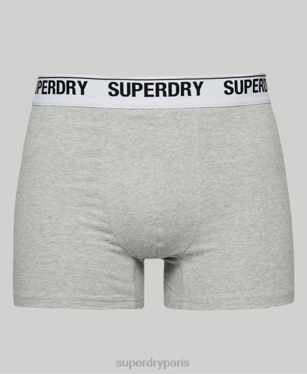 Superdry Hommes lot de trois boxers en coton bio D64Z1618 vêtements orange