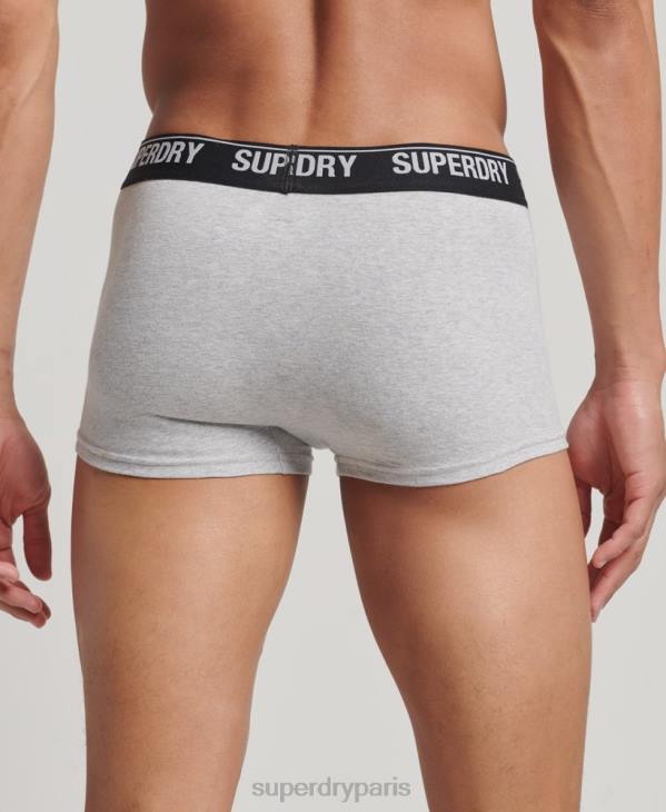 Superdry Hommes lot de trois boxers en coton bio D64Z1753 vêtements multi