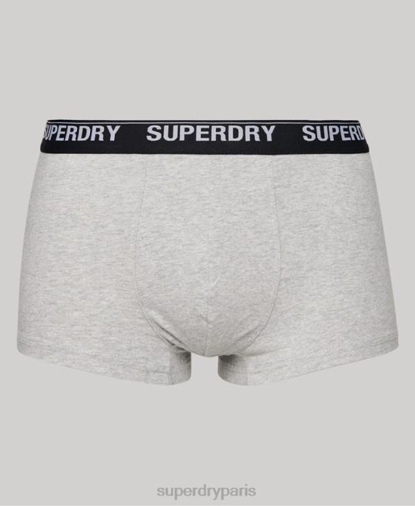 Superdry Hommes lot de trois boxers en coton bio D64Z1753 vêtements multi