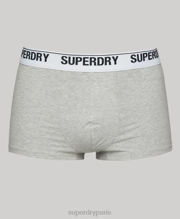 Superdry Hommes lot de trois boxers en coton bio D64Z1767 vêtements orange