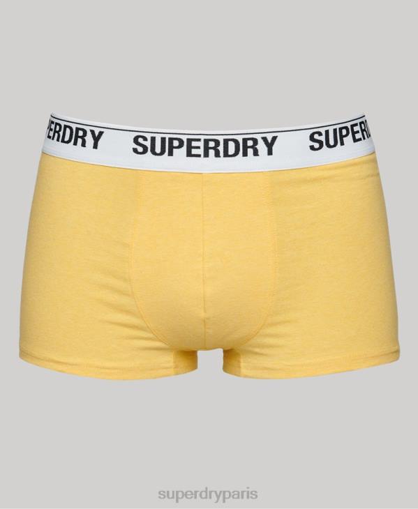 Superdry Hommes lot de trois boxers en coton bio D64Z1767 vêtements orange