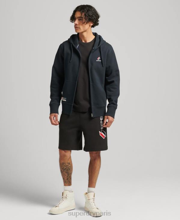 Superdry Hommes code essentiel sweat à capuche zippé D64Z5147 vêtements marine