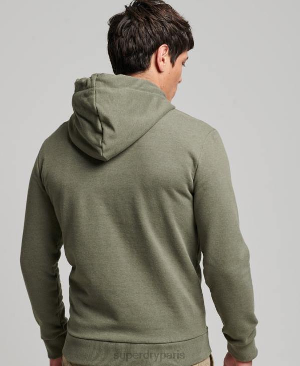 Superdry Hommes grand sweat à capuche en plein air D64Z467 vêtements vert