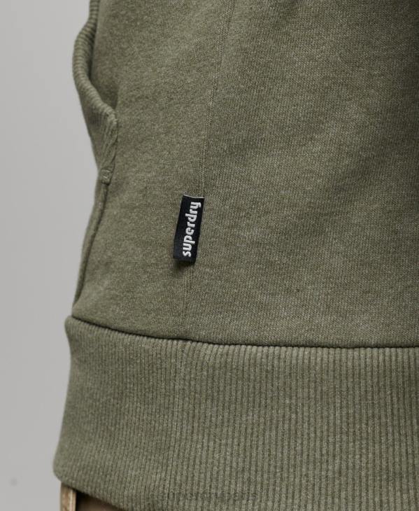 Superdry Hommes grand sweat à capuche en plein air D64Z467 vêtements vert