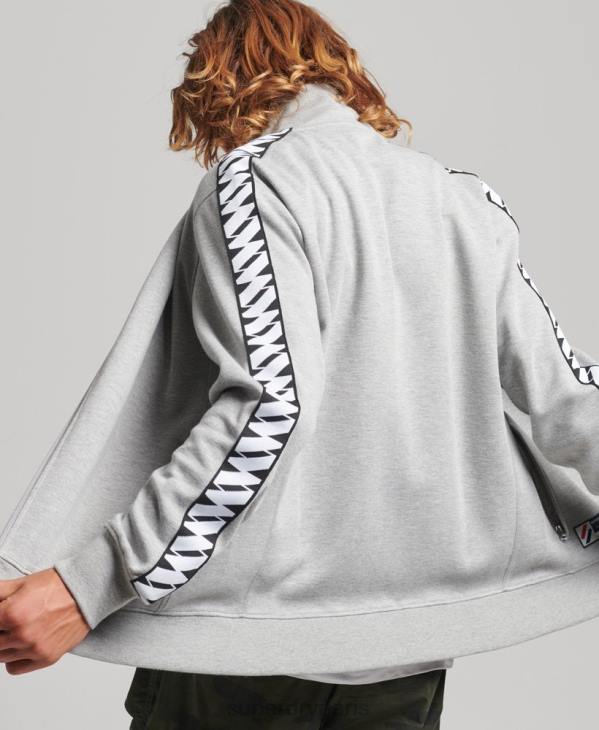 Superdry Hommes haut de piste à bande D64Z5016 vêtements gris