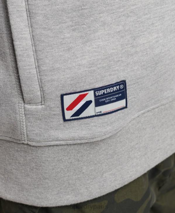 Superdry Hommes haut de piste à bande D64Z5016 vêtements gris