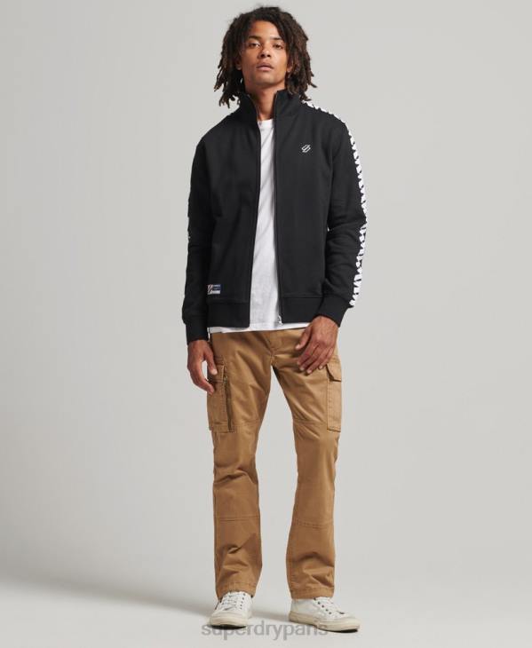 Superdry Hommes haut de piste à bande D64Z518 vêtements noir