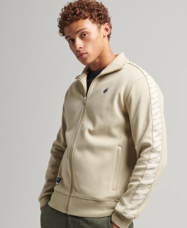 Superdry Hommes haut de piste à bande D64Z718 vêtements beige