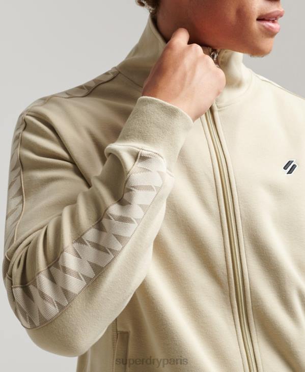 Superdry Hommes haut de piste à bande D64Z718 vêtements beige