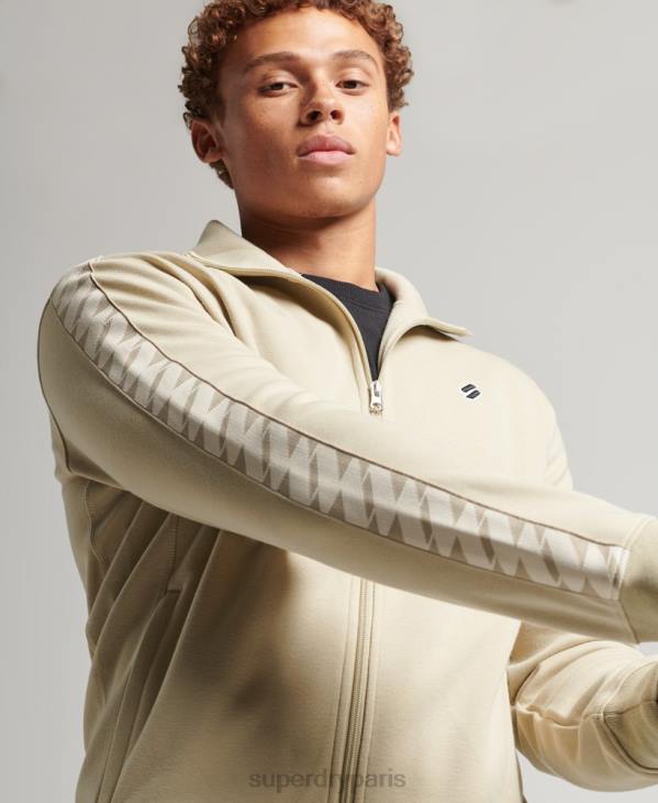 Superdry Hommes haut de piste à bande D64Z718 vêtements beige
