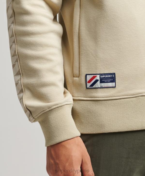 Superdry Hommes haut de piste à bande D64Z718 vêtements beige