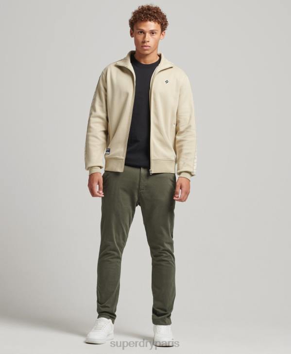 Superdry Hommes haut de piste à bande D64Z718 vêtements beige