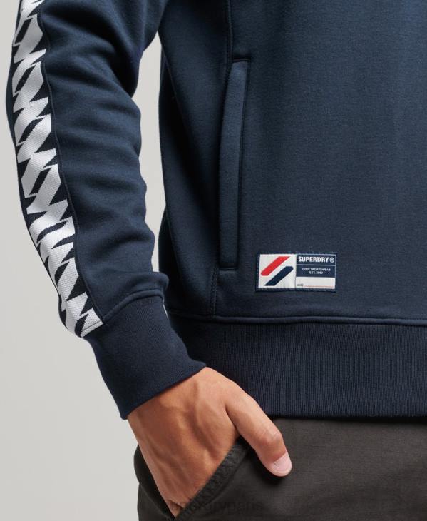 Superdry Hommes haut de piste à bande D64Z733 vêtements marine
