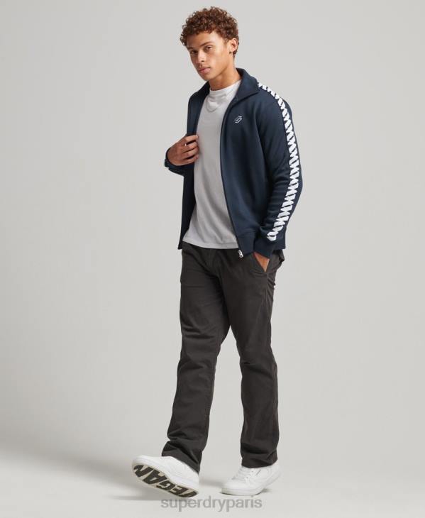Superdry Hommes haut de piste à bande D64Z733 vêtements marine