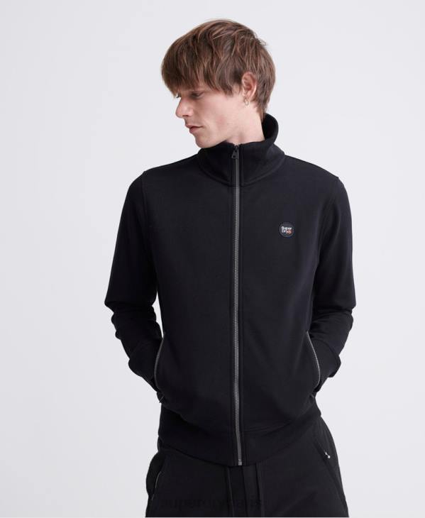 Superdry Hommes haut de survêtement loopback collectif D64Z876 vêtements noir