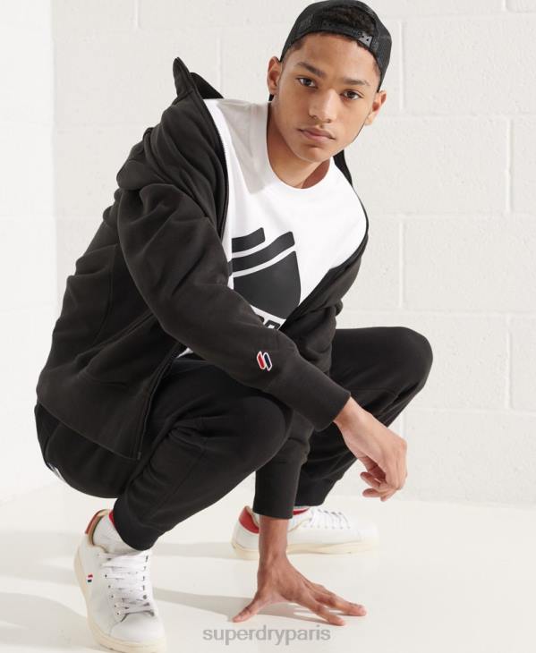 Superdry Hommes haut de survêtement sportstyle essentiel D64Z872 vêtements noir