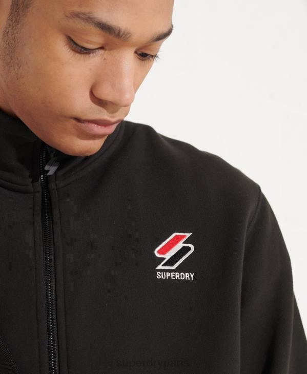 Superdry Hommes haut de survêtement sportstyle essentiel D64Z872 vêtements noir