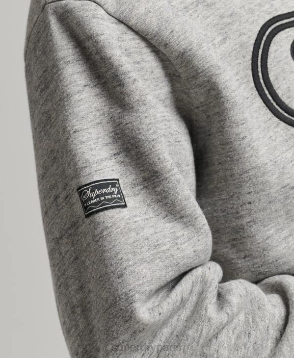 Superdry Hommes jeu vintage sur le sweat à logo des années 90 D64Z5058 vêtements gris