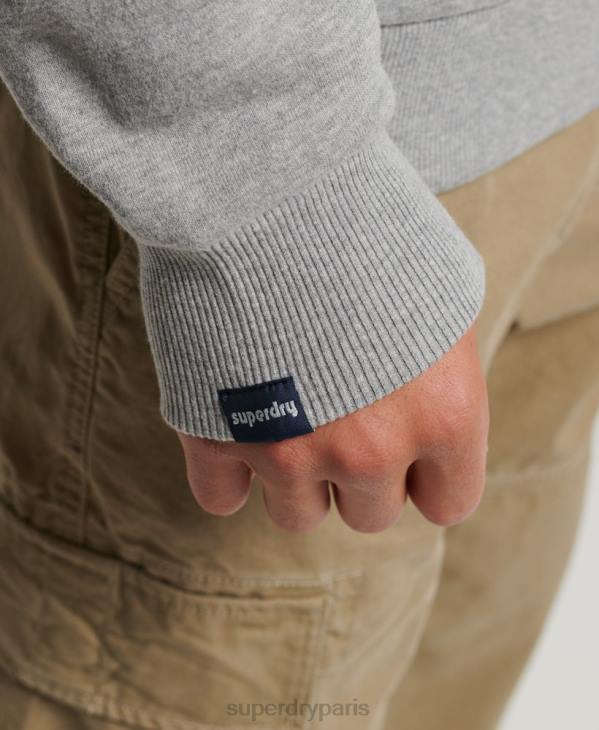 Superdry Hommes équipage d'ombre vintage D64Z578 vêtements gris clair