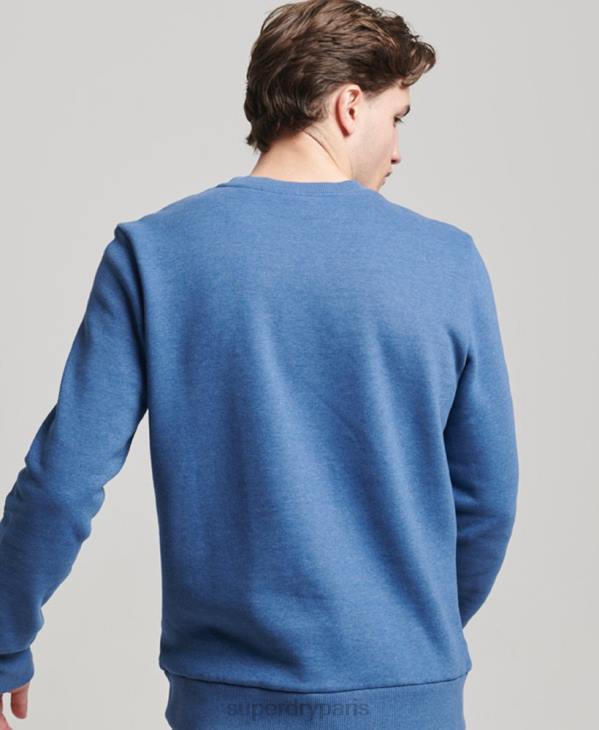 Superdry Hommes équipage d'ombre vintage D64Z579 vêtements marine