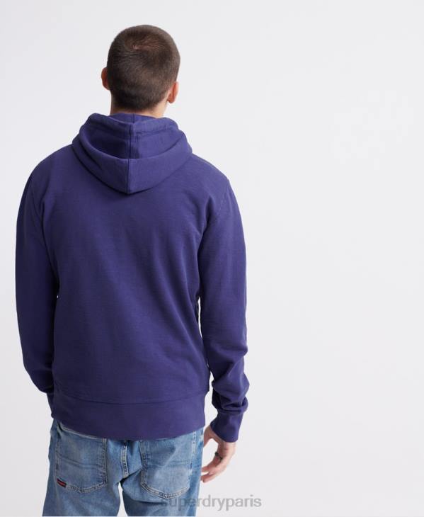 Superdry Hommes super 1 sweat à capuche fluo classique D64Z901 vêtements violet