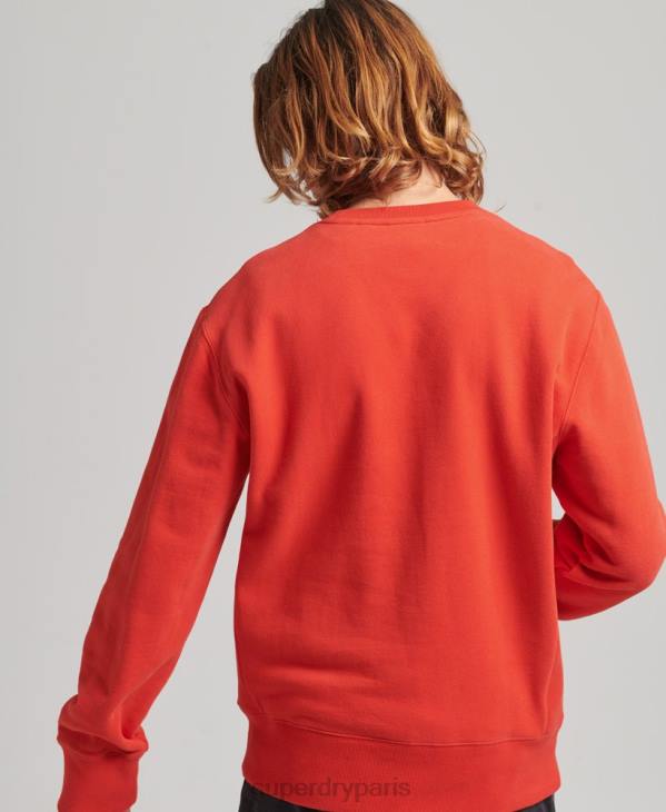 Superdry Hommes sweat à capuche ample expédition D64Z5013 vêtements rouge