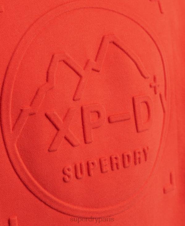 Superdry Hommes sweat à capuche ample expédition D64Z5013 vêtements rouge