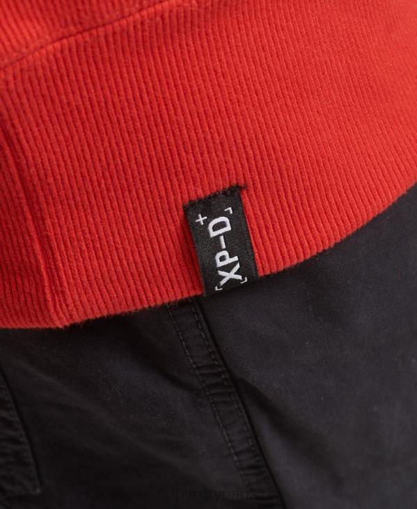 Superdry Hommes sweat à capuche ample expédition D64Z5013 vêtements rouge