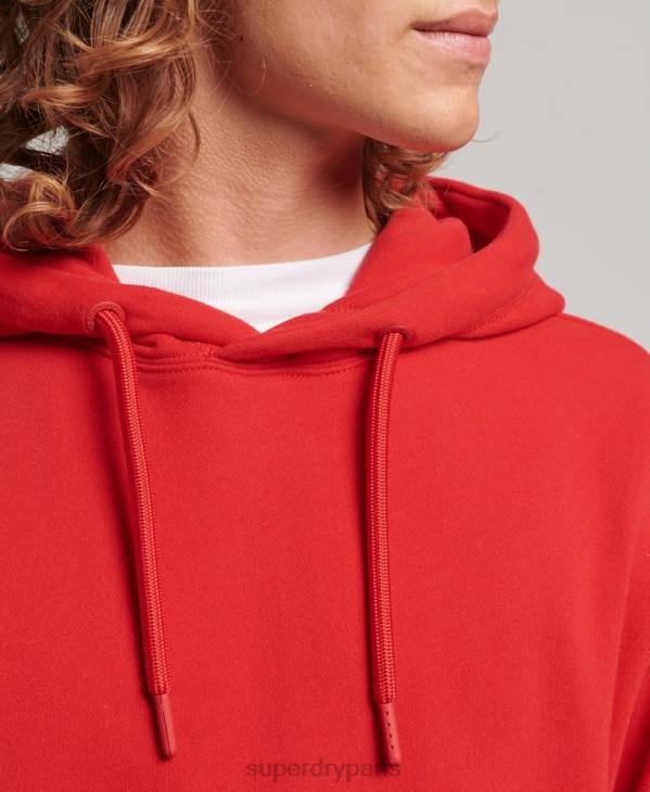 Superdry Hommes sweat à capuche appliqué D64Z655 vêtements rouge