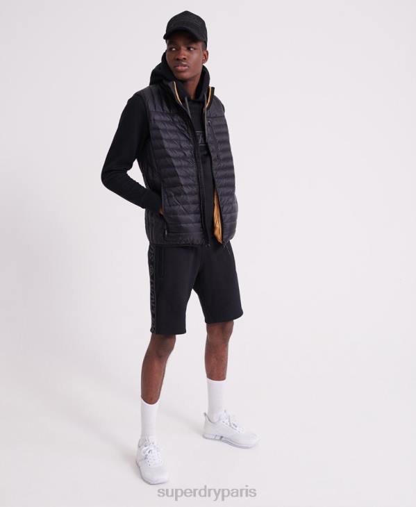 Superdry Hommes sweat à capuche à bande universelle D64Z903 vêtements noir