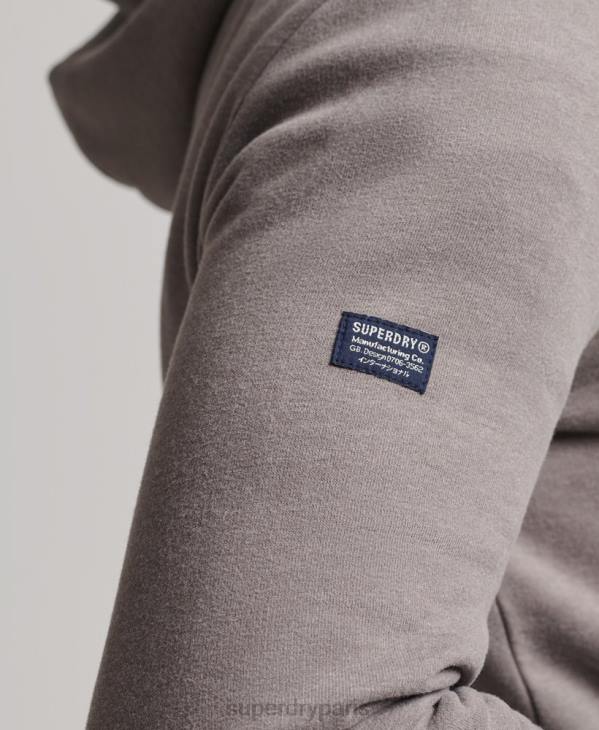 Superdry Hommes sweat à capuche chiné à logo corporation D64Z5004 vêtements gris
